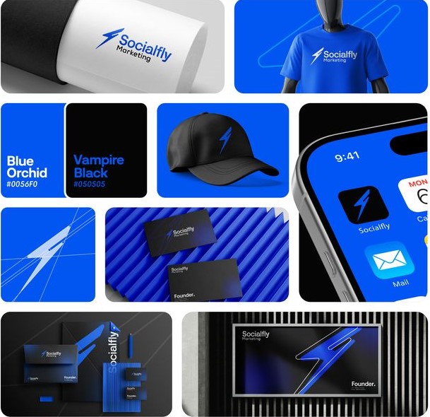 Brand identity system for a modern startup visual 1