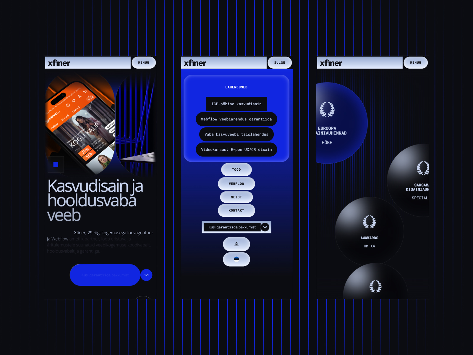 Responsive website redesign for a service brand visual 1